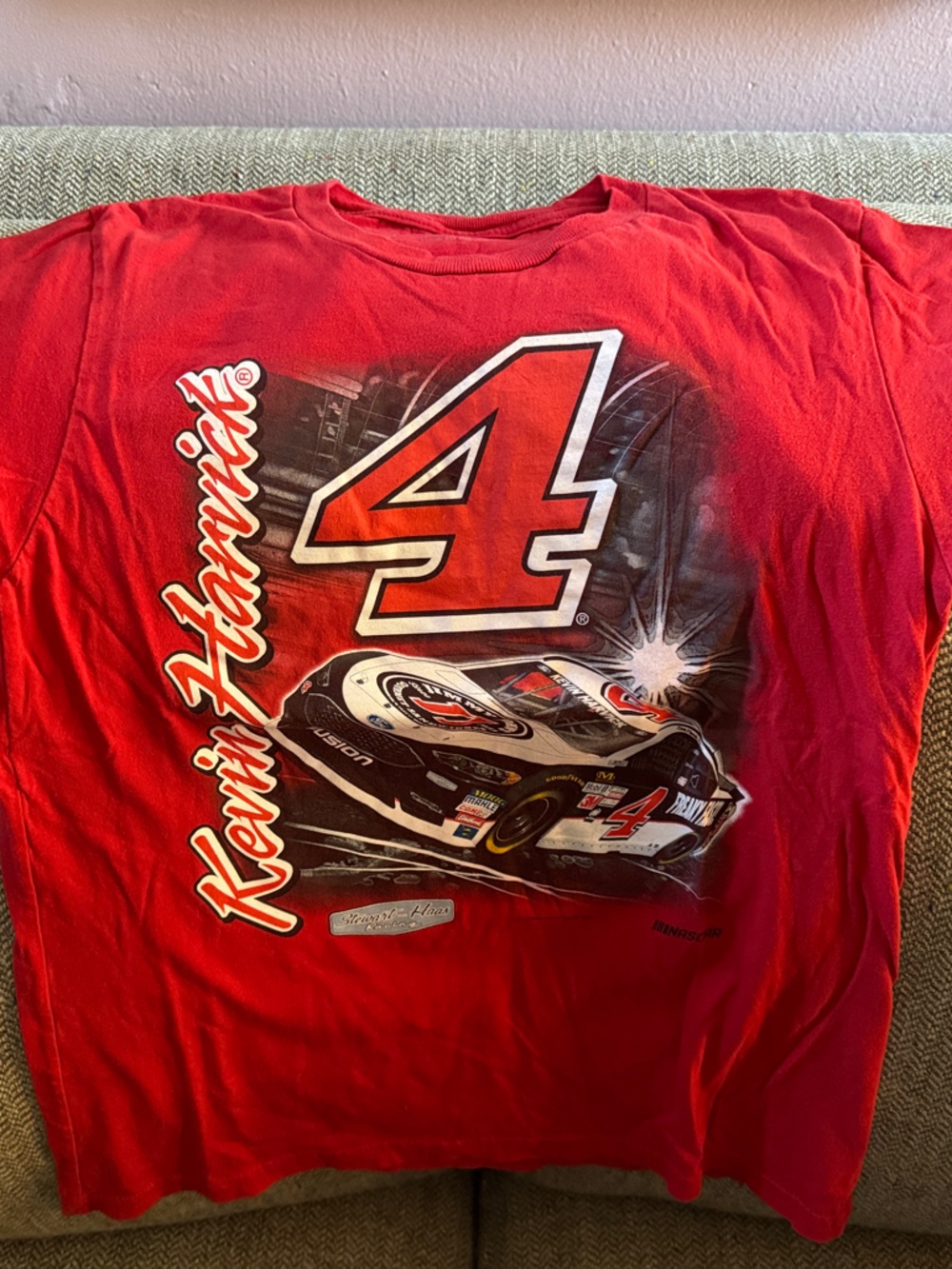 #4 Red Short Sleeve Kids Tee